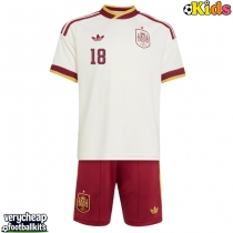 Spain Martin Zubimendi #18 Replica Away Minikit World Cup 2026 Short Sleeve (+ pants)